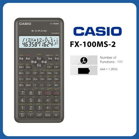 Casio Fx Ms Nd Edition Scientific Calculator Digit Authentic