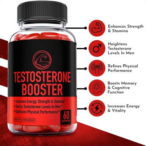 Testosterone Booster For Men Gummies Enhances Strength Stamina