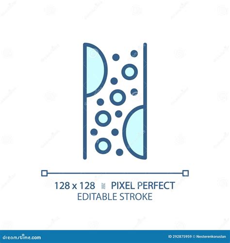 D Customizable Thin Line Blue Metabolism Icon Stock Vector