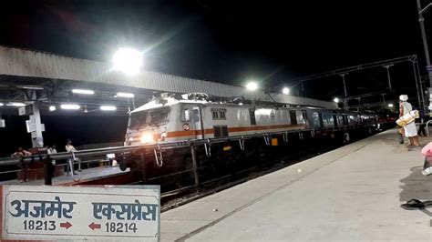 Electric Loco Run Of Ajmer Durg Weekly Express Hauled By