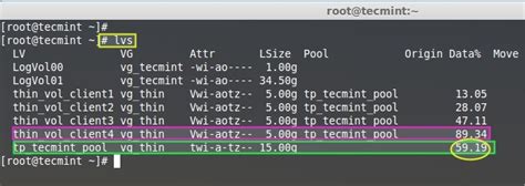 Setup Thin Provisioning Volumes In Logical Volume Management LVM