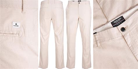 Chollo Pantalones Chinos Jack Jones Ollie Dave Linen Para Hombre Por