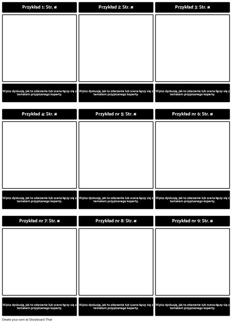 Szablon Prezentacji Przydziału Storyboard por pl examples