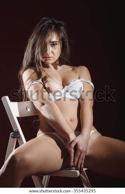 Sexy Naked Woman Beautiful Breasts Sitting Stock Photo Shutterstock