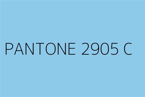 PANTONE 2905 C Color HEX code