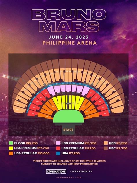 Bruno Mars In Bulacan 2023 Day 1 Upper Box Tickets Uba Tickets