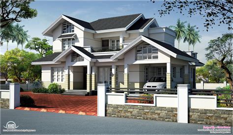 Sloped Roof House Elevation Design House Design Plans