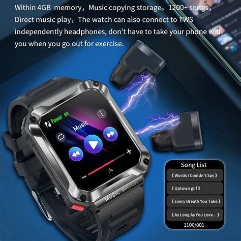 OVISEN T93 1 96 Inch IPS Screen 2 In 1 Bluetooth Headset Smart Watch