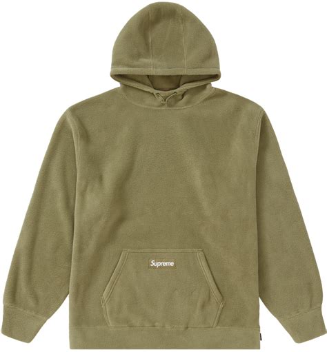 Supreme Polartec Hooded Sweatshirt Fw21 Light Olive Novelship