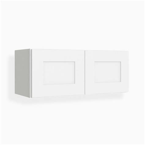 White Shaker 12″ H Double Door Wall Cabinet Decohub Home