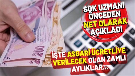 1 5 ay önceden duyurdu SGK uzmanı zamlı asgari ücreti açıkladı Medyabar