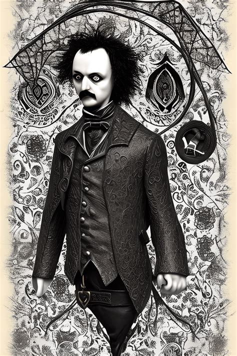 Gothic Boho Farmhouse Edgar Allan Poe Graphic · Creative Fabrica
