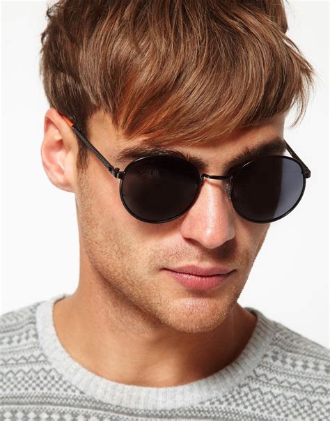 Lyst River Island Round Sunglasses In Black For Men