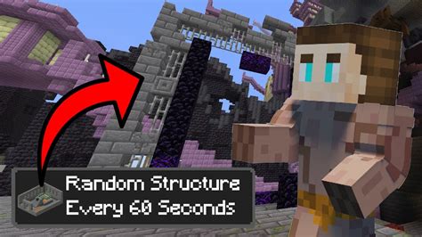 Minecraft But Random Structures Spawn Every 60 Seconds YouTube