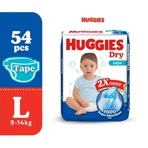 Huggies Dry Diapers Super Jumbo Pack L 54pcs Shopee Singapore