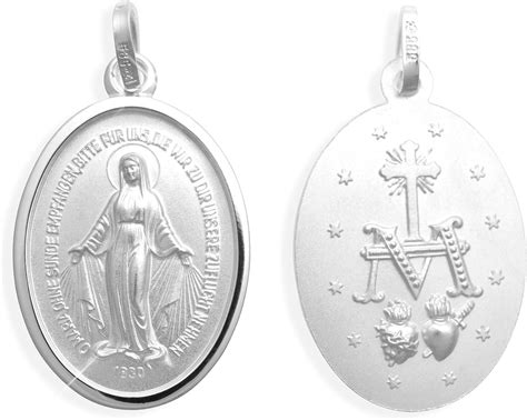 Echt Sterling Silber 925 Wundertätige Madonna Immaculata Milagrosa