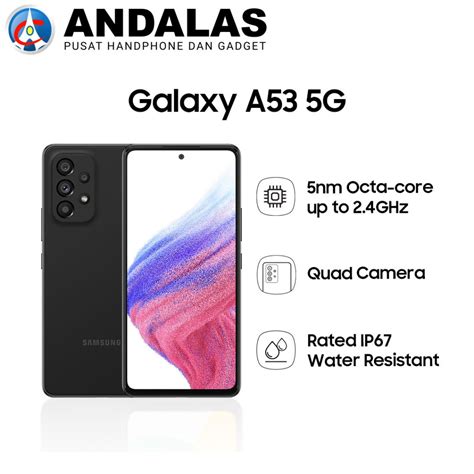 Jual SAMSUNG GALAXY A53 5G SM-A536E/DS 8/256GB 6,5 INCH GARANSI RESMI ...