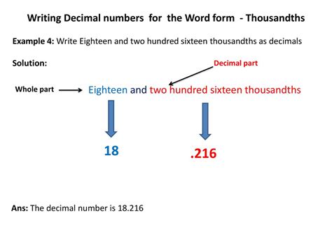 Write The Decimal Form For Number Ppt Download