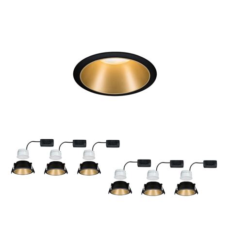 Bundle Spot Encastré Led 3 Step Dim Cole Pack De 6 Ip44 Rond 88mm Coin