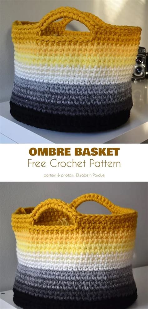 4 Scrap Yarn Basket Free Crochet Patterns Your Crochet Crochet Basket