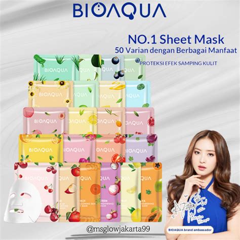 Jual Bioaqua Sheet Mask Hydrating Essence Face Mask Brightening