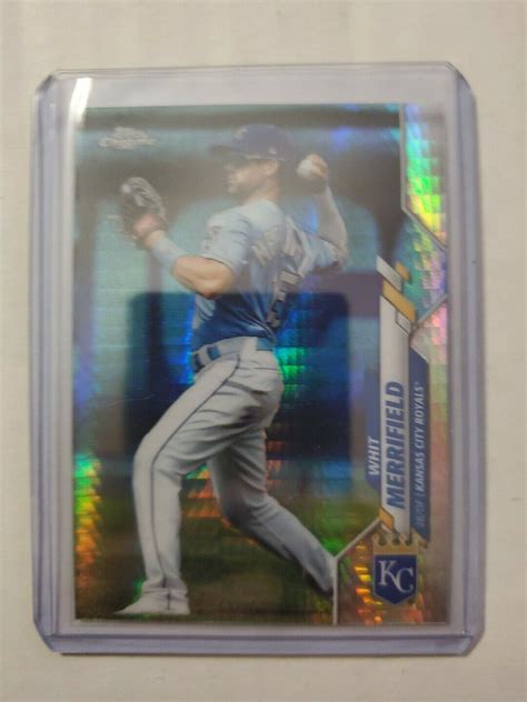 Whit Merrifield Topps Chrome Prism Refractor Kansas City Royals