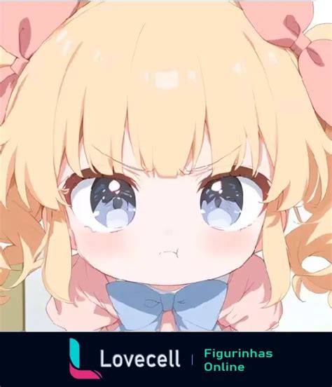 Figurinha Menina Fofa Laços Anime Kawaii para WhatsApp Lovecell