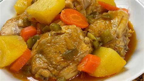 Estofado De Pollo Con Patatas Y Zanahorias 🥕🥕🥔🥔 I Receta Para El Almuerzo EconÓmicas Youtube