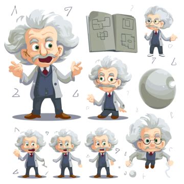 Einstein Clipart Personagem De Desenho Animado Albert Einstein