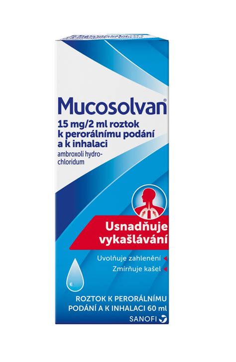 Mucosolvan 15 Mg 2 Ml Roztok 60 Ml