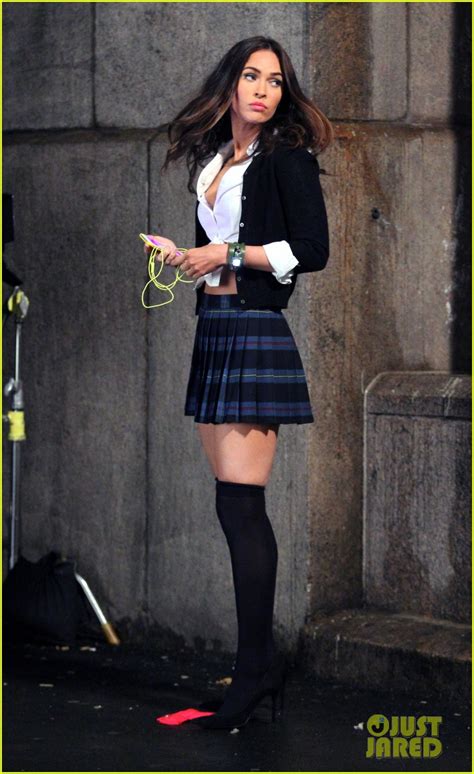 Photo Megan Fox Sexy Schoolgirl Tmnt 2 Set 07 Photo 3389231 Just Jared