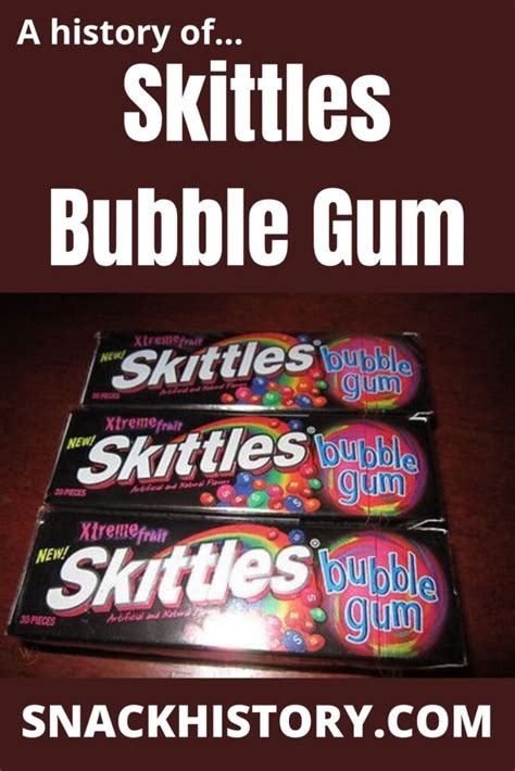 Skittles Bubble Gum (History, Marketing & Commercials) - Snack History