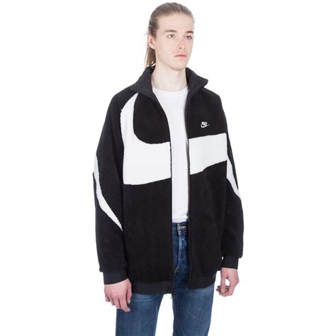 Nike Vaporwave Reversible Swoosh Fleece Full Zip Jacket Blacksail