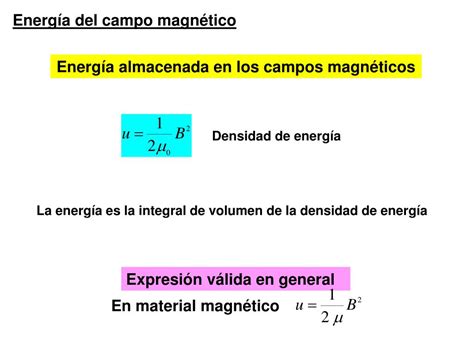 PPT Energía del campo magnético PowerPoint Presentation free