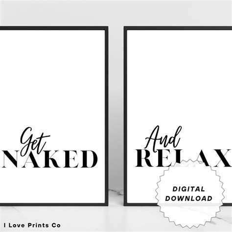 Get Naked And Relax Bathroom Print Home Decor Bathroom Decor Bathroom Art Bathroom