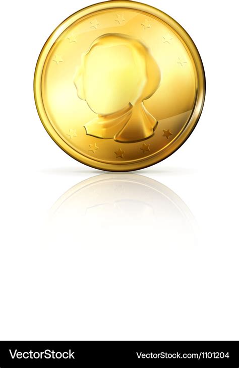 Gold Coin Royalty Free Vector Image VectorStock