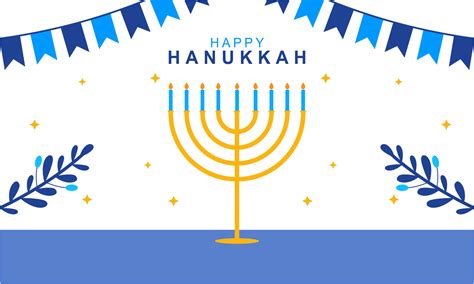 Hanukkah menorah. Happy jewish holiday hanukkah concept 15422098 Vector Art at Vecteezy