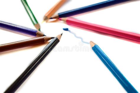 Multicolor Pencils A Color Isolated Stock Image Image Of Cheat