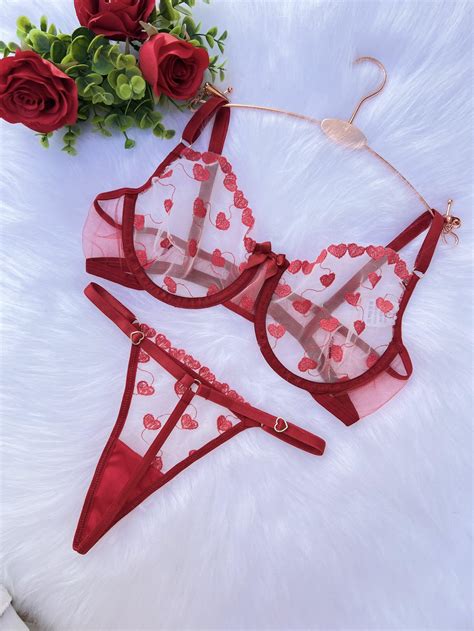 Comprar Conjunto Bia Cora O Vermelho R Maribella Lingerie