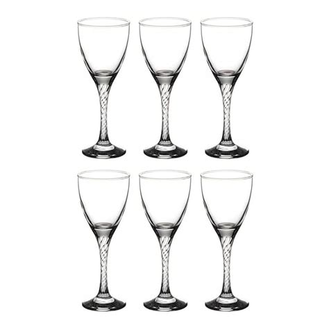 Pasabahce Glassware, Set of 6 Pcs, Twist, 44372, 180 ml