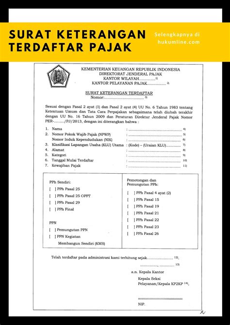 Formulir Surat Keterangan Terdaftar Npwp Singkatan IMAGESEE