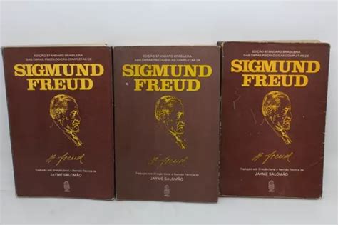 Coleção 3 Livros Sigmund Freud Obras Completas Ed Standard