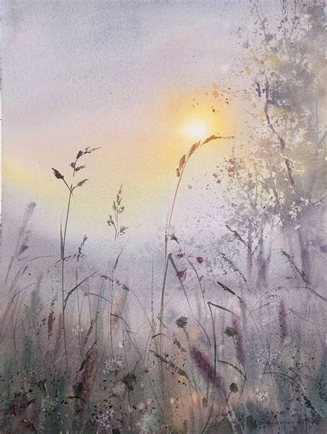 Morning Fog Painting By Eugenia Gorbacheva Saatchi Art Landscape