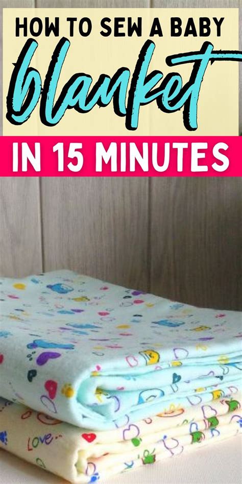 How To Sew A Baby Blanket In Minutes Baby Clothes Patterns Sewing