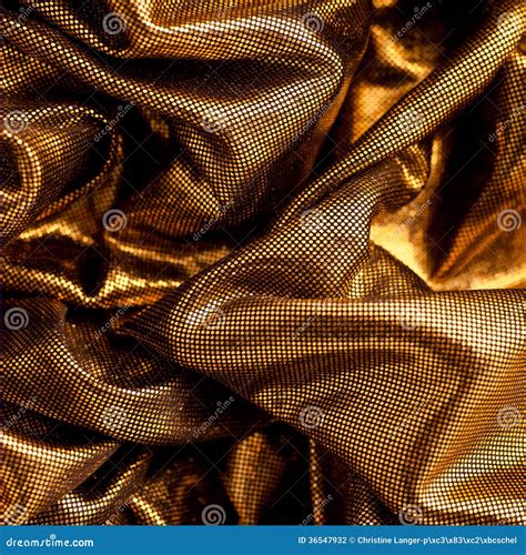 Luxurious Metallic Gold Fabric Stock Photo Image Of Festive Glamour