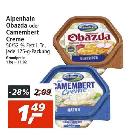 Alpenhain Obazda Oder Camembert Creme Angebot Bei Real