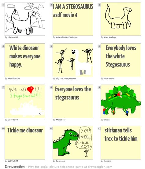 I AM A STEGOSAURUS asdf movie 4 - Drawception