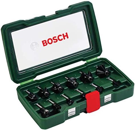 Bosch Accessories 6tlg Rand und Kantenfräser Set für Holz Zubehör