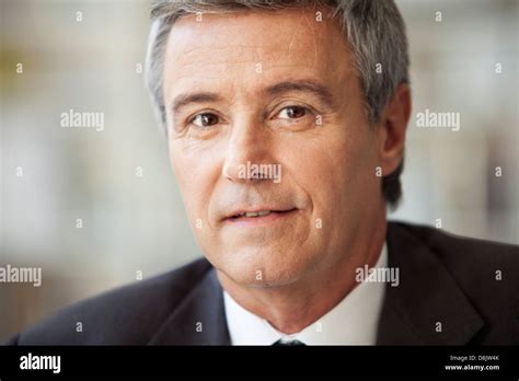 Mature Businessman Portrait Stock Photo Alamy