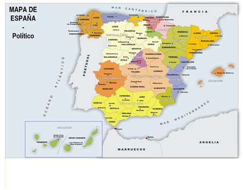 Mapa político de España